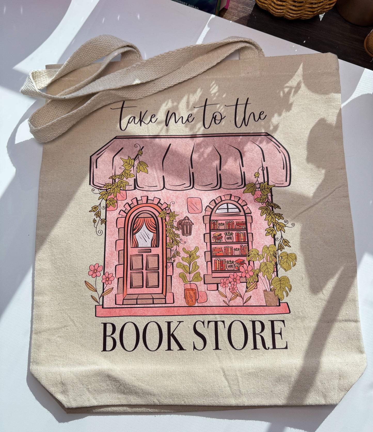 Take Me to the Bookstore Tote Bag