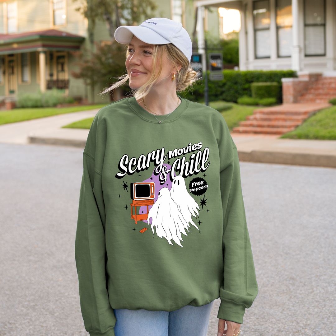 Scary Movies & Chill Sweatshirt