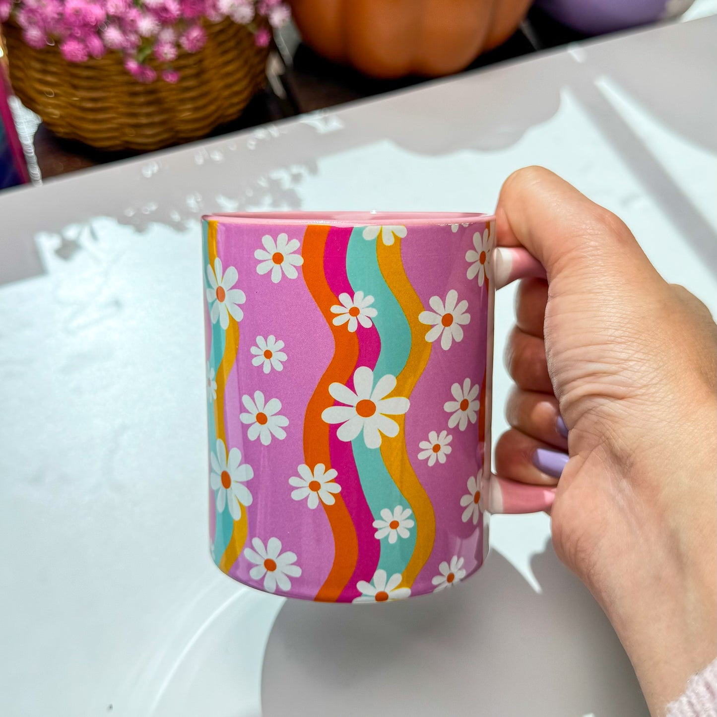 Retro Daisy Mug
