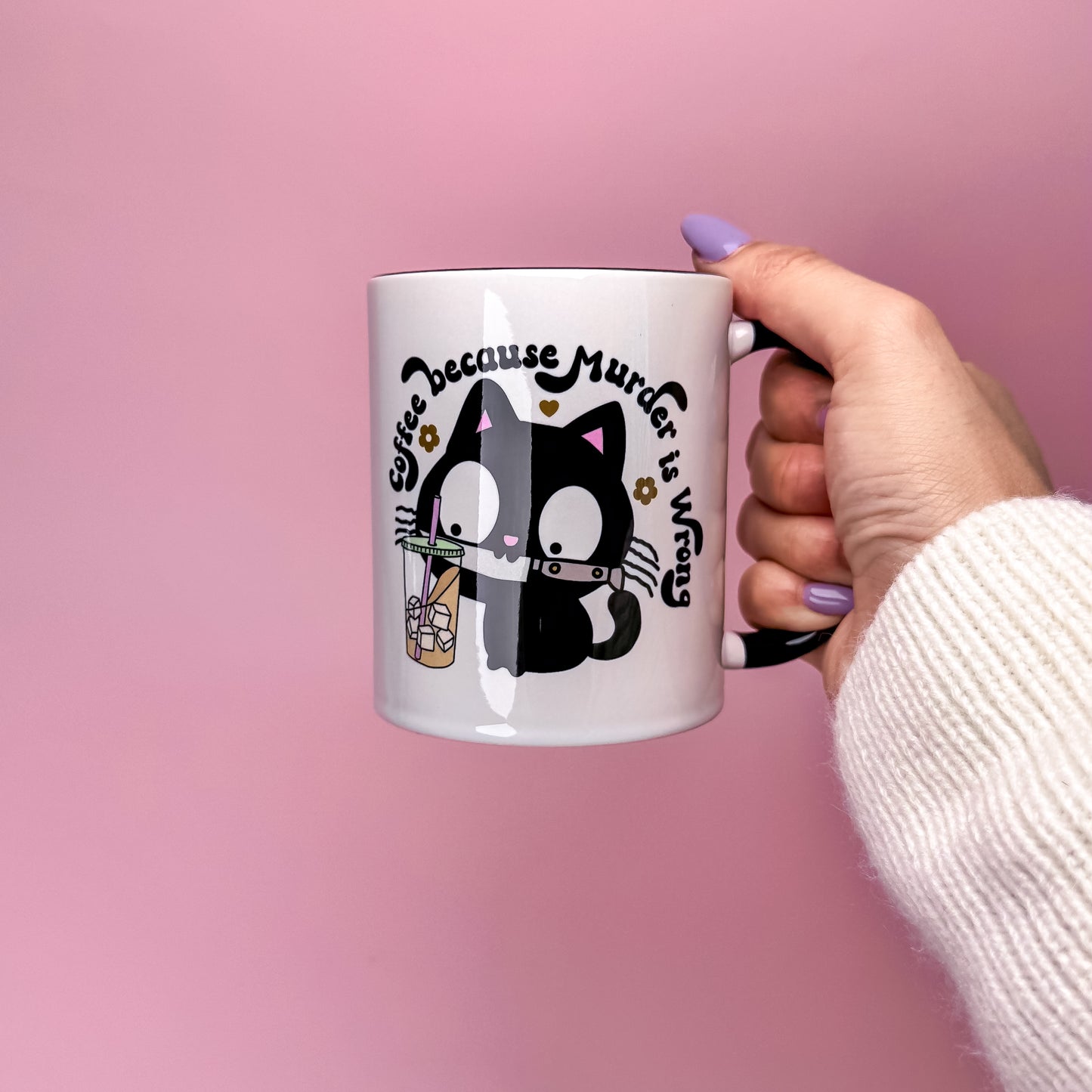 β Coffee Because Murder Is Wrong Mug