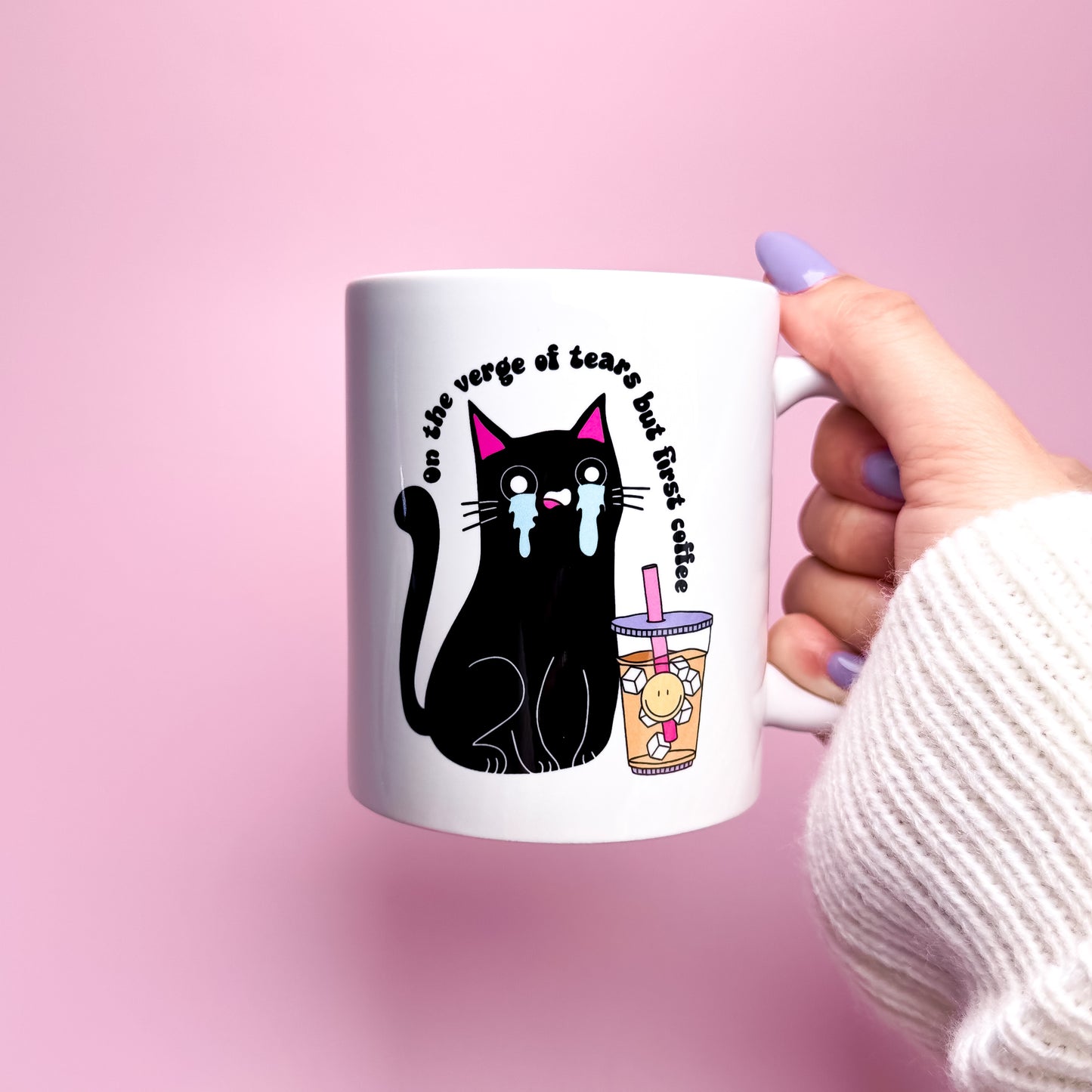 😠On the Verge Cat Mug