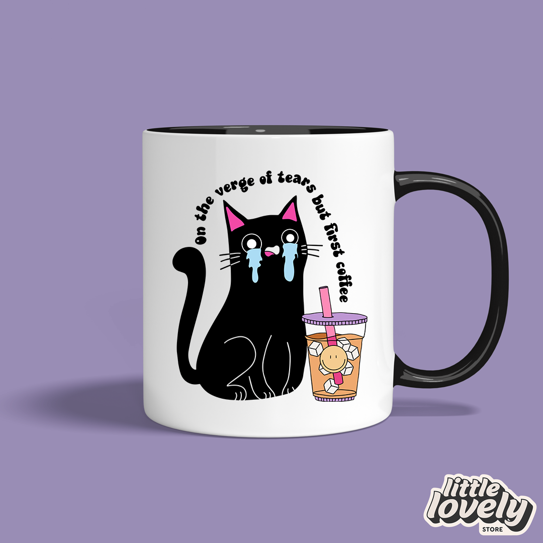 😠On the Verge Cat Mug