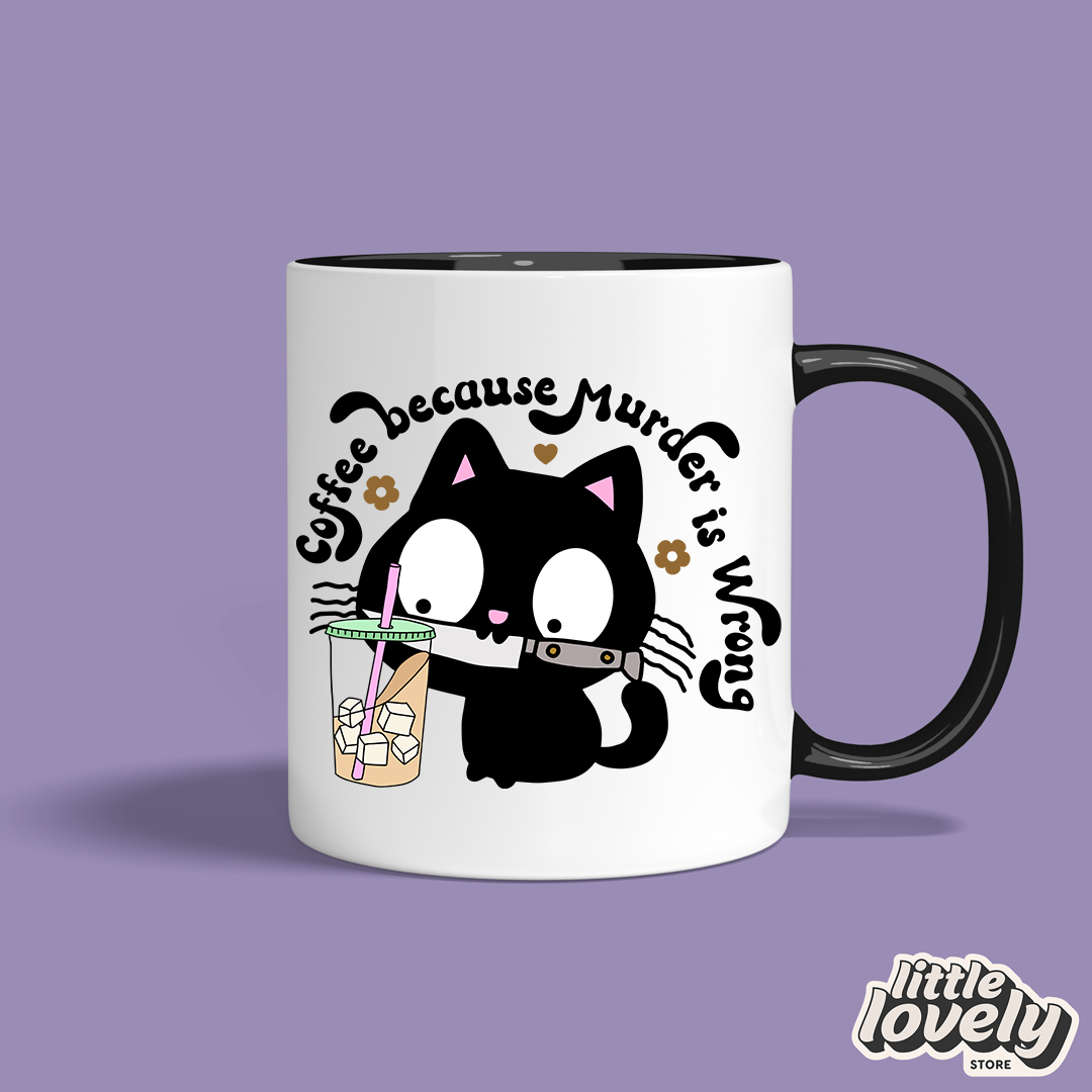 β Coffee Because Murder Is Wrong Mug