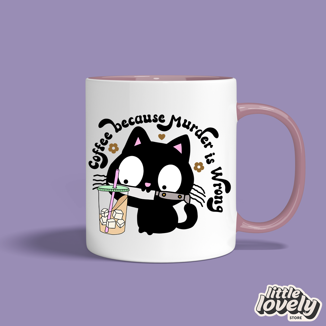 β Coffee Because Murder Is Wrong Mug