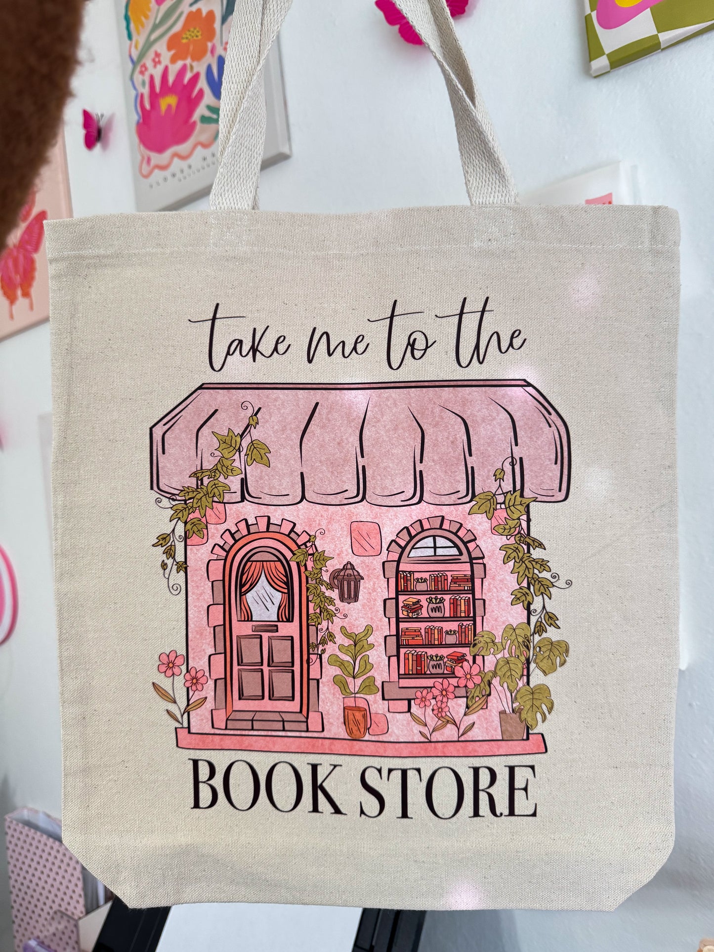 Take Me to the Bookstore Tote Bag