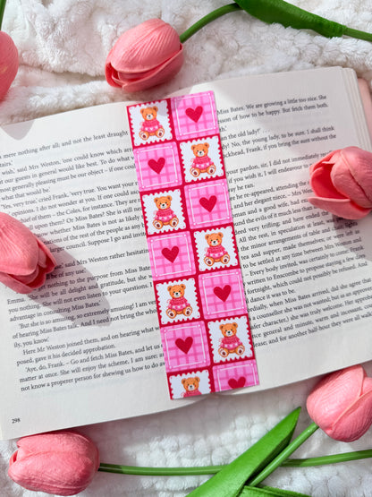 Pink Teddy Bear Bookmark