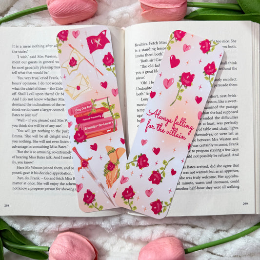 Always Falling for the Villain Double Sided Bookmark