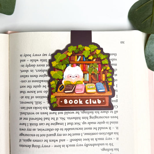 Book Club Kitty – Magnetic Bookmark