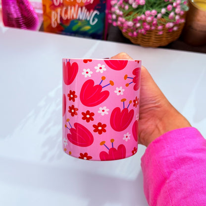 Pink Floral Mug