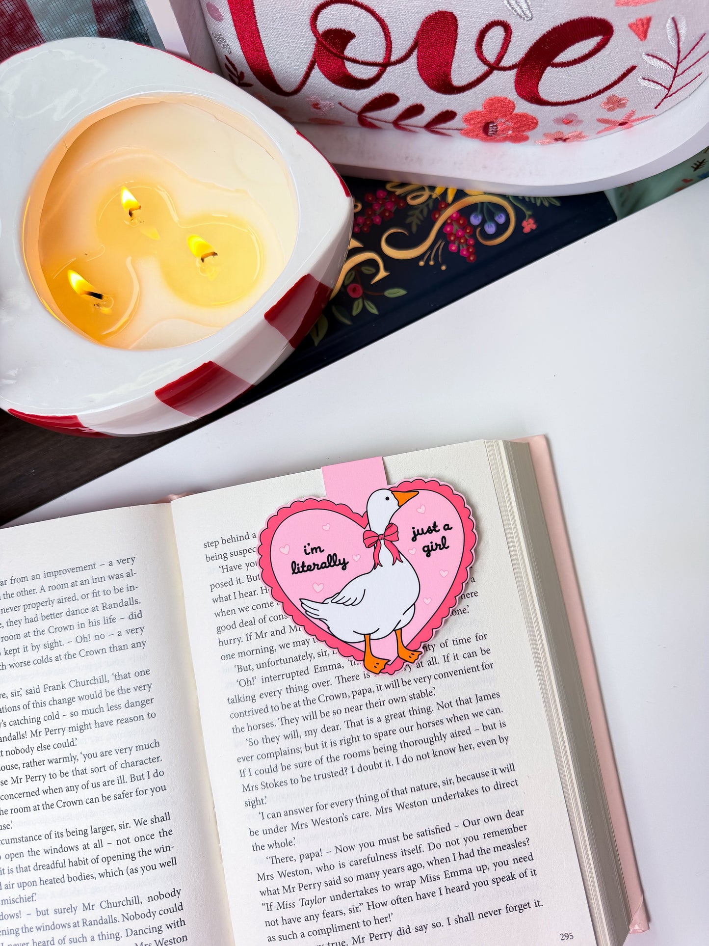 Cute Goose Magnetic Bookmark