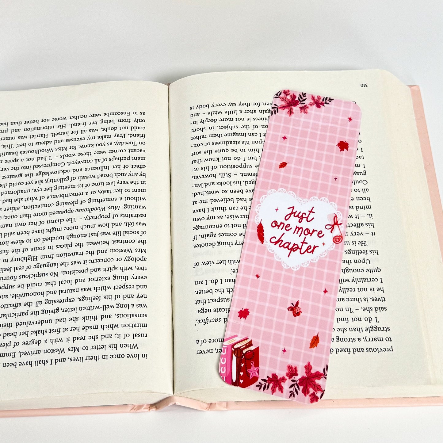 Cozy Just One More Chapter Bookmark