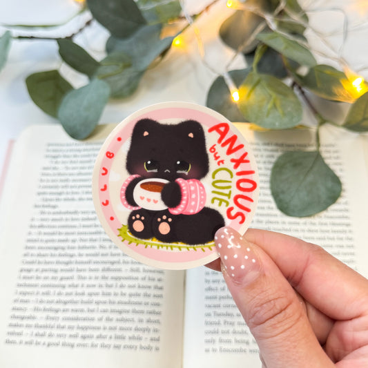 Anxious but Cute sticker