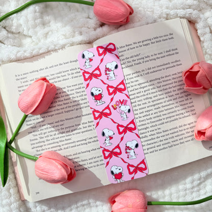 Pink Snoopy Inspired Bookmark
