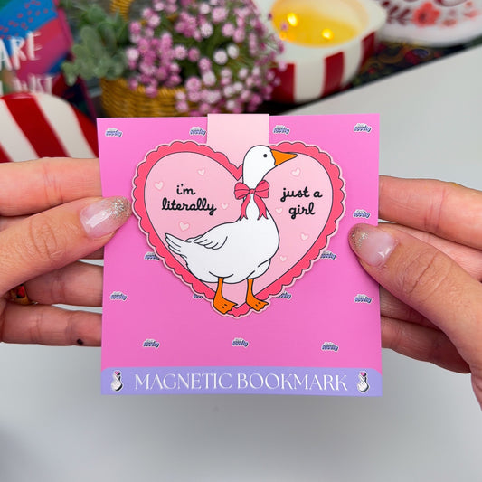Cute Goose Magnetic Bookmark