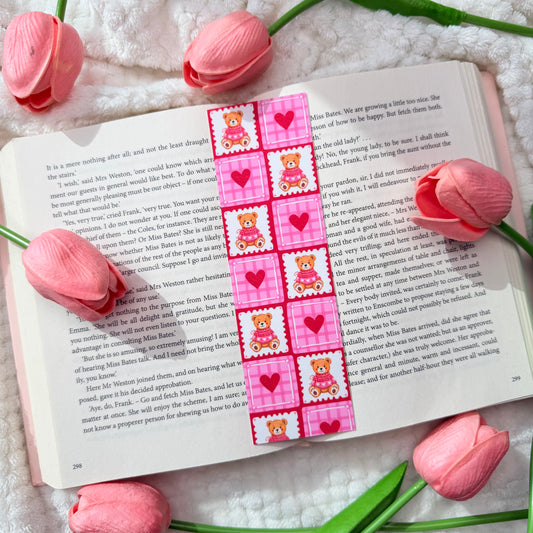 Pink Teddy Bear Bookmark