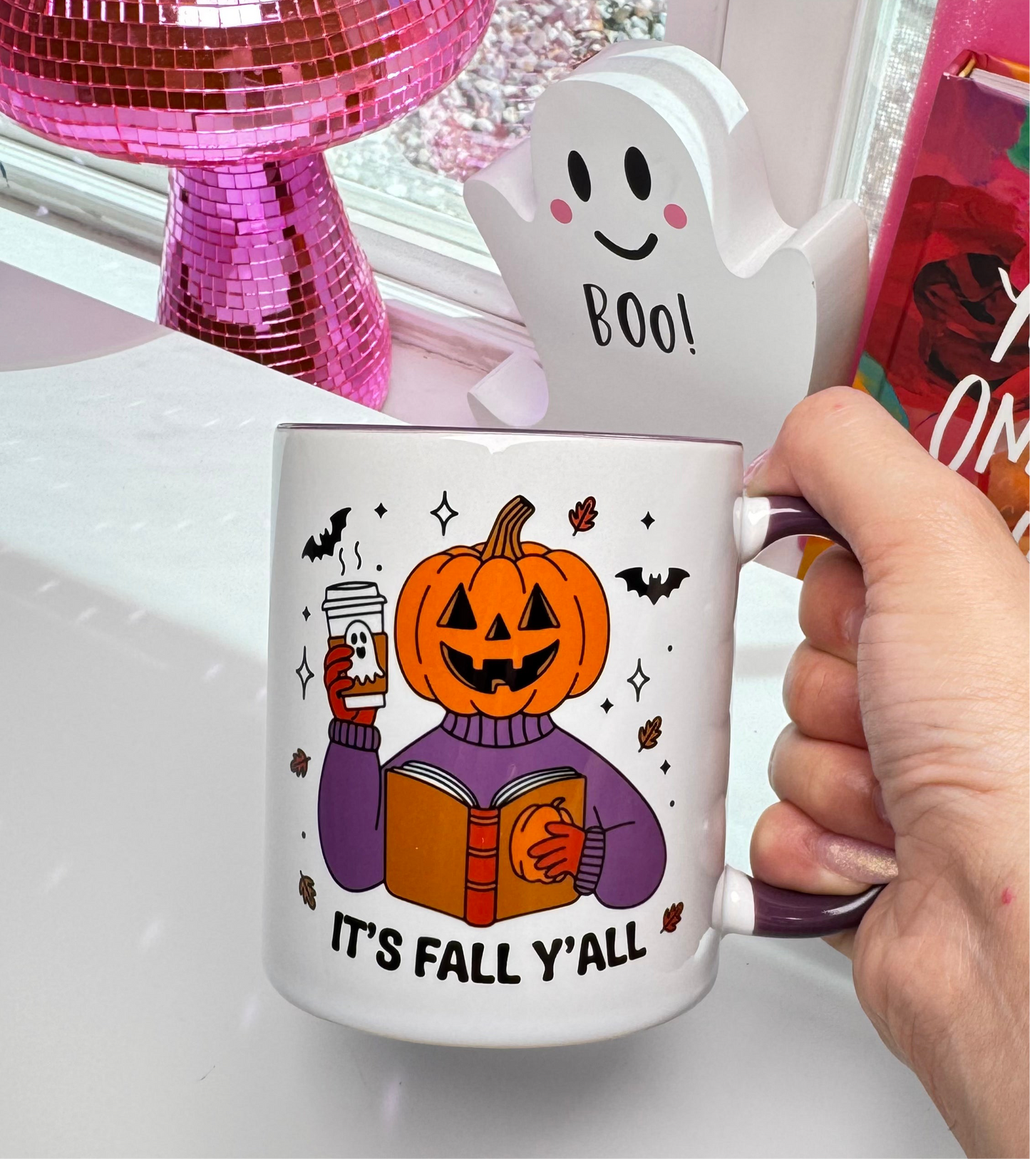 🎃🍁 It’s Fall Y’all Pumpkin Mug – Cozy Autumn Vibes
