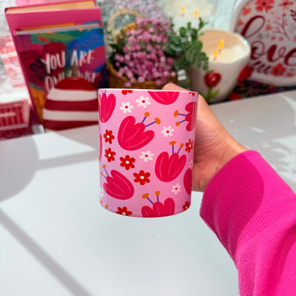 Pink Floral Mug