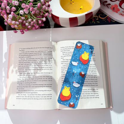 Cute Frog & Duck Bookmark One bookmark with two designs (front & back)