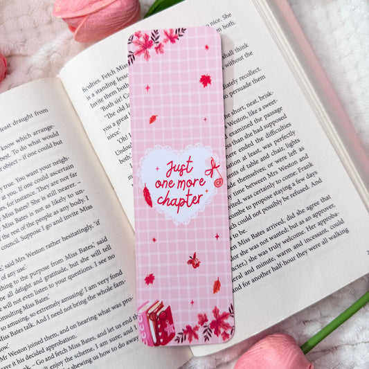 Cozy Just One More Chapter Bookmark