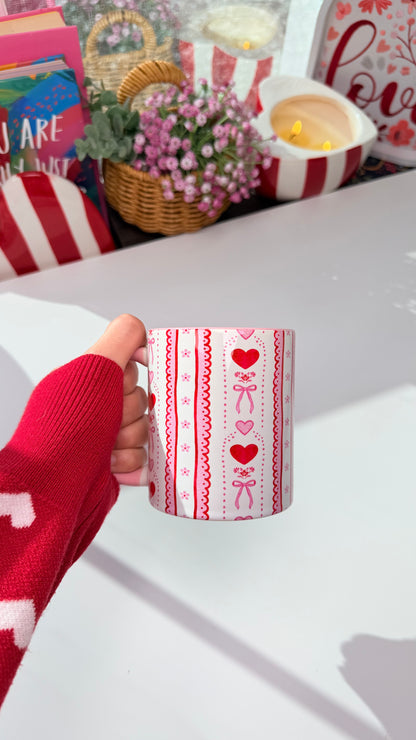 Cute Pink Heart Mug