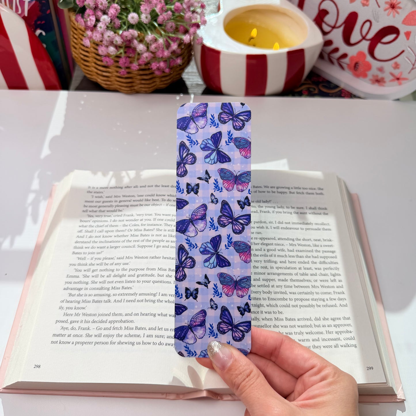 Purple Butterflies Bookmark