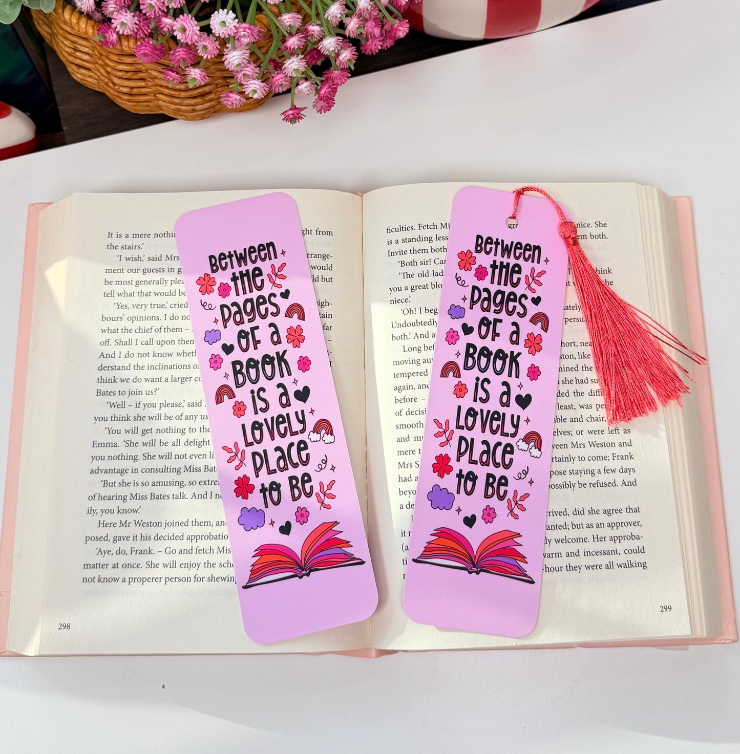 Lovely Place To Be – Lavender Bookmark for Book Lovers