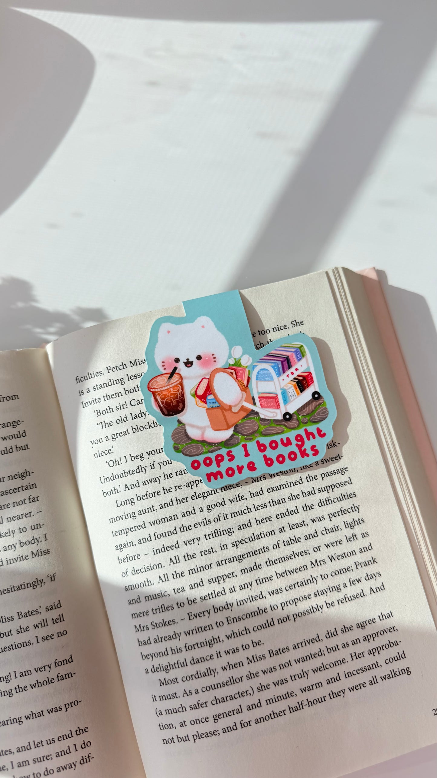 Oops I Bought More Books Magnetic Bookmark