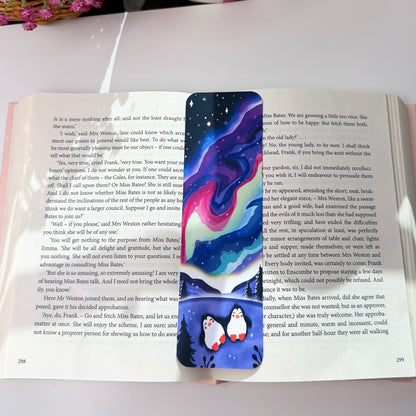 Cozy Northern Lights Bookmark