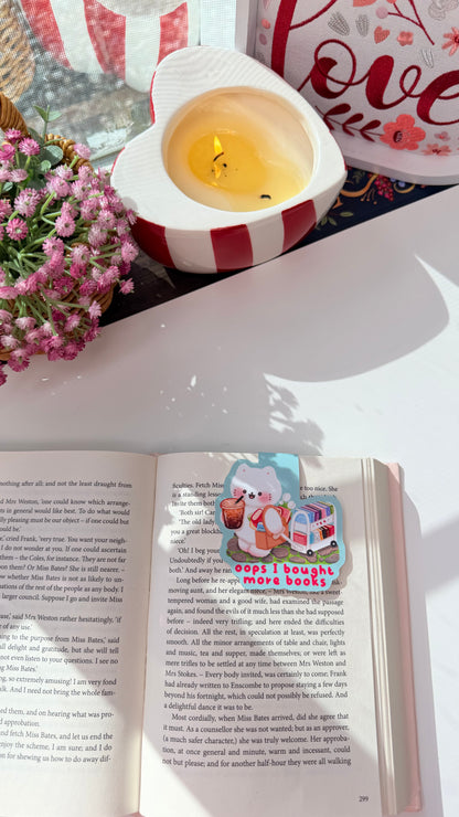 Oops I Bought More Books Magnetic Bookmark