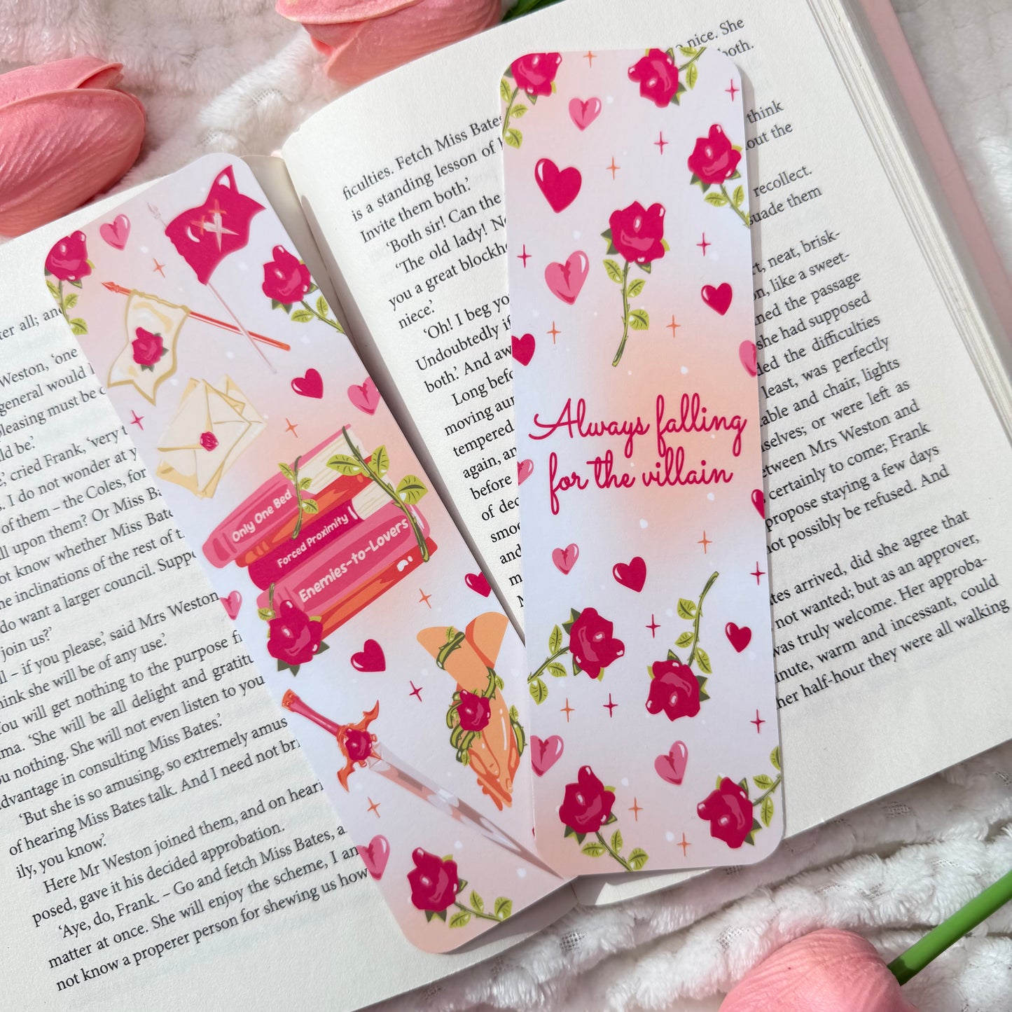 Always Falling for the Villain Double Sided Bookmark
