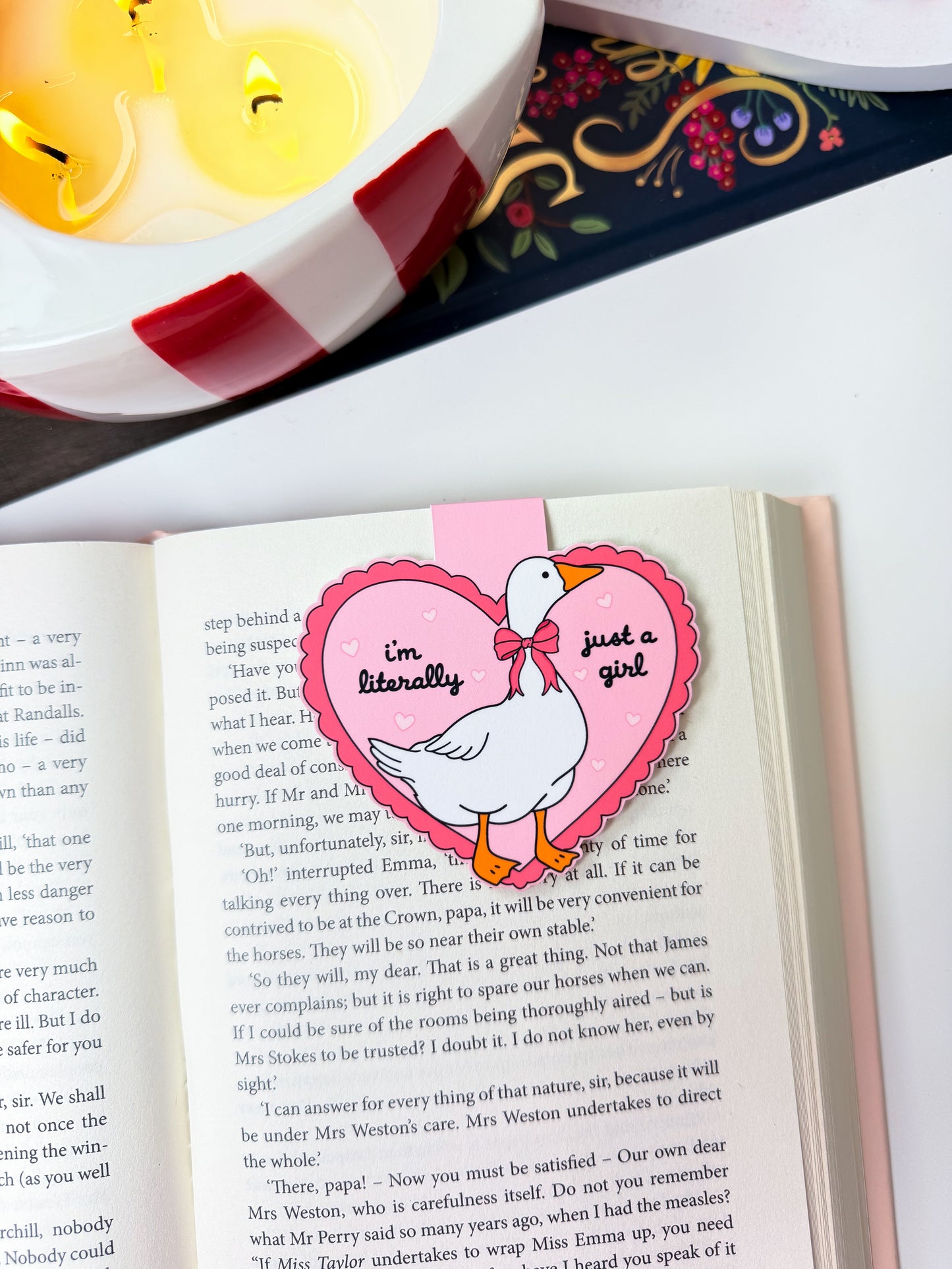 Cute Goose Magnetic Bookmark