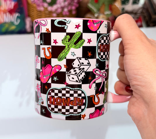 Western Howdy Mug – Retro Cowboy Aesthetic Mug