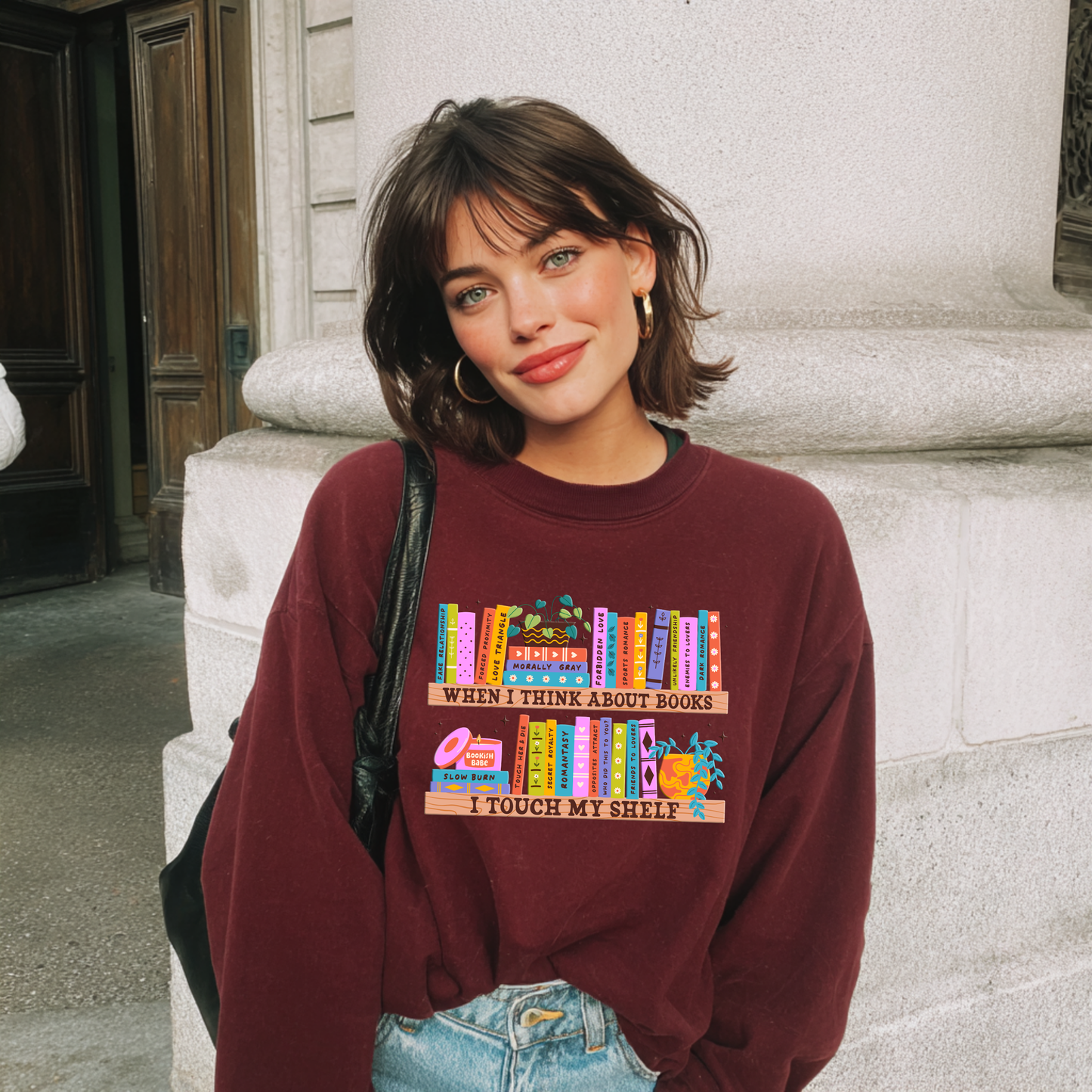 When I Think About Books Sweater