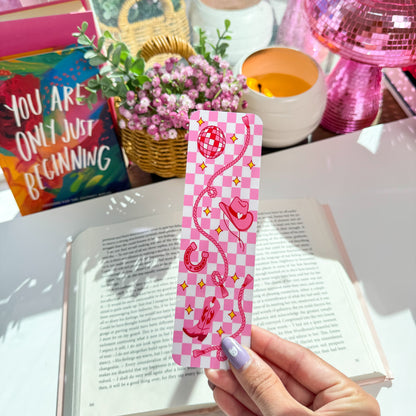 Pink Western Bookmark