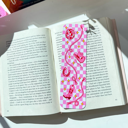 Pink Western Bookmark