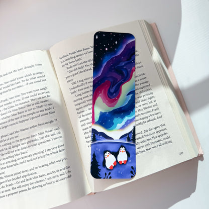 Cozy Northern Lights Bookmark