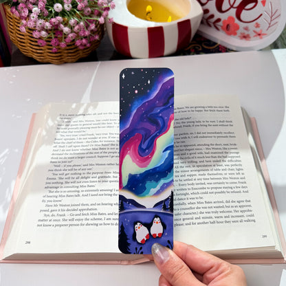 Cozy Northern Lights Bookmark