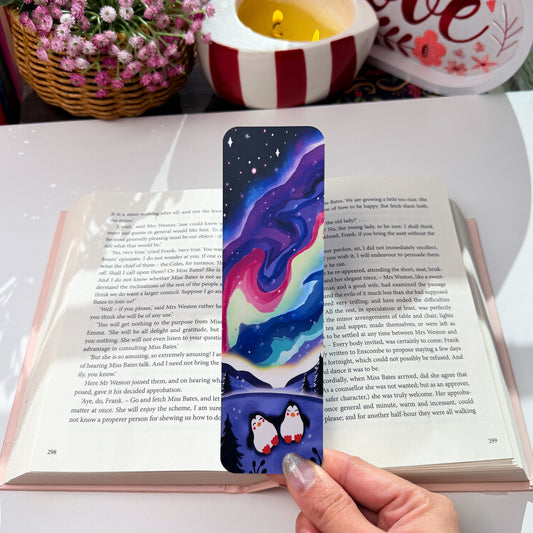 Cozy Northern Lights Bookmark