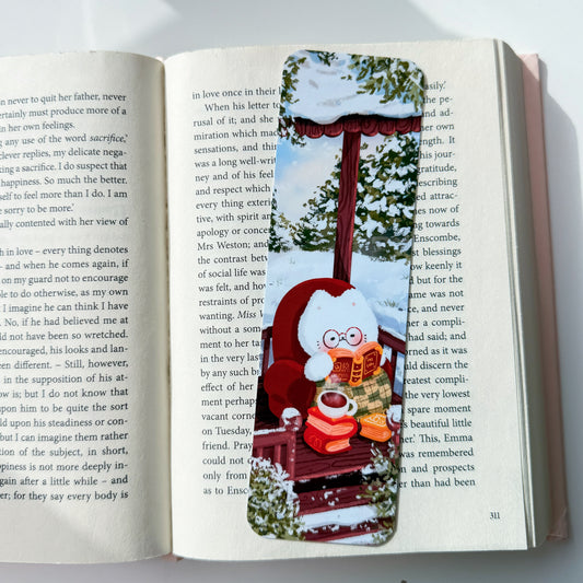 Cozy Winter Reading Bookmark