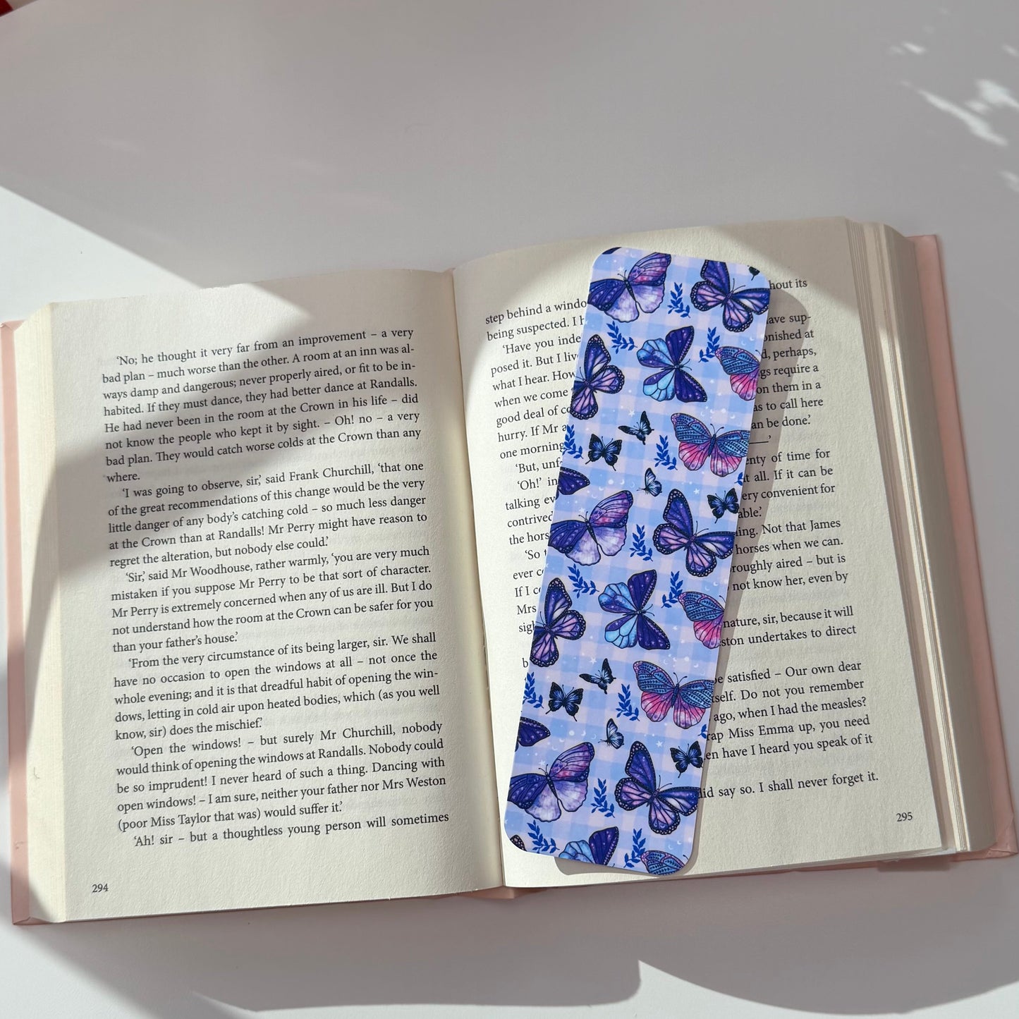 Purple Butterflies Bookmark