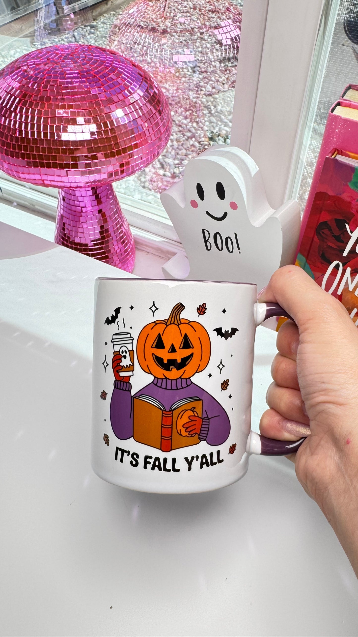🎃🍁 It’s Fall Y’all Pumpkin Mug – Cozy Autumn Vibes