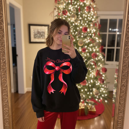 Merry Christmas Bow Sweater