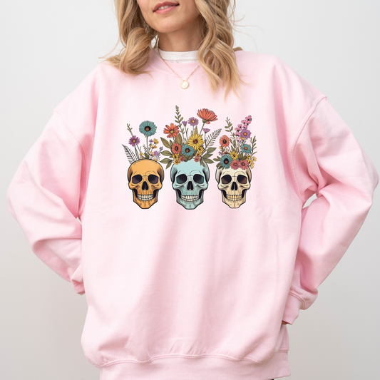 🌸Floral Skull Sweatshirt