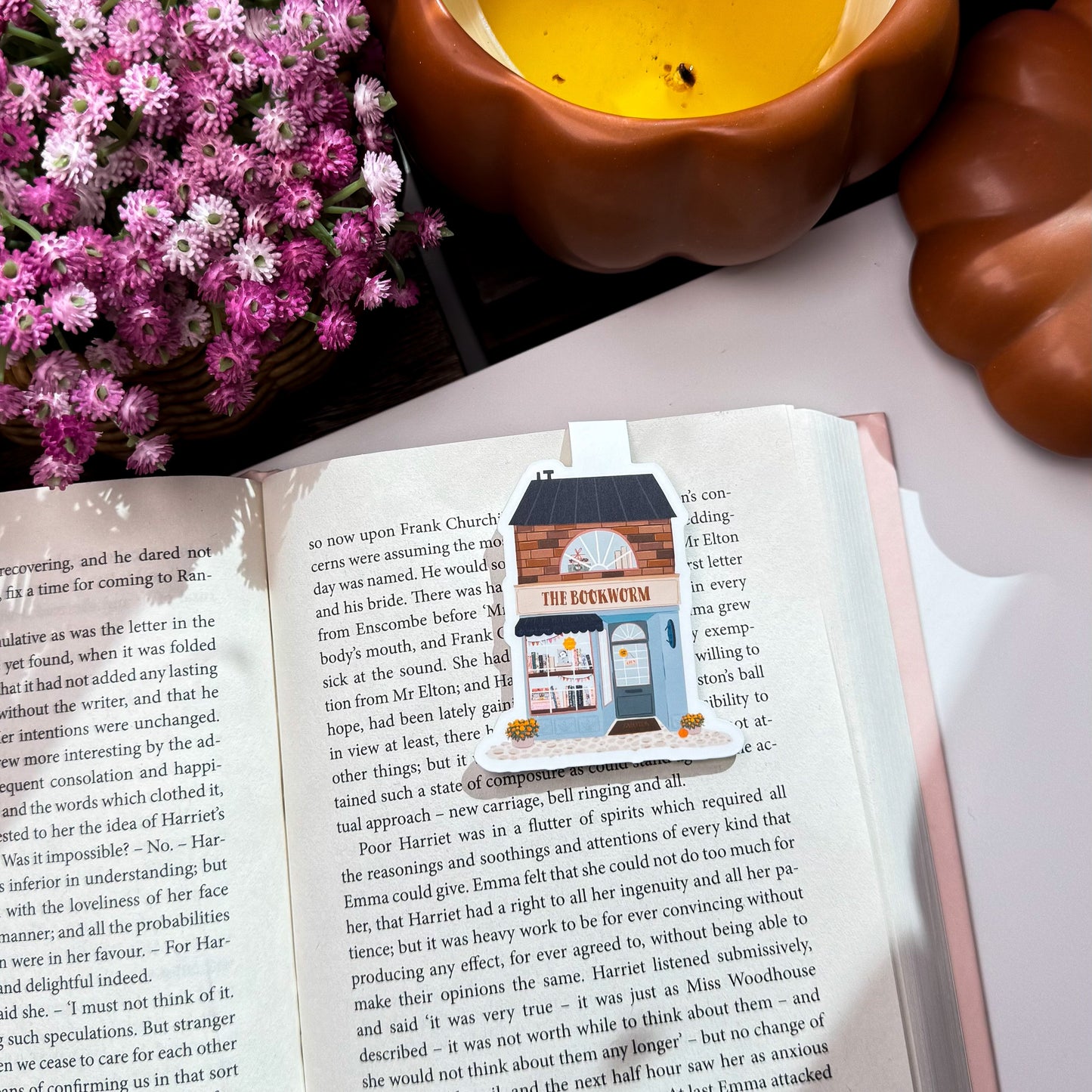 The Bookworm Shop Magnetic Bookmark – Cozy Bookstore