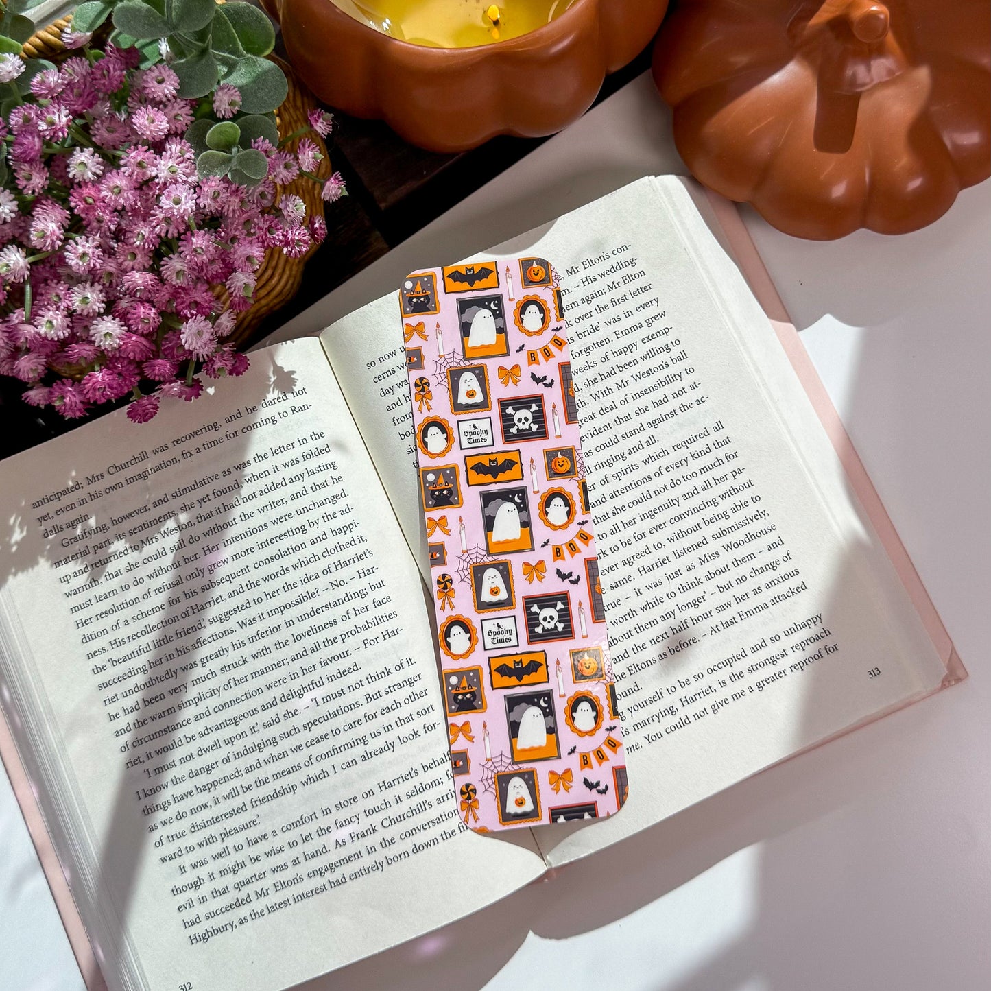 Halloween Ghost Bookmark – Cute Spooky Bookish Accessory
