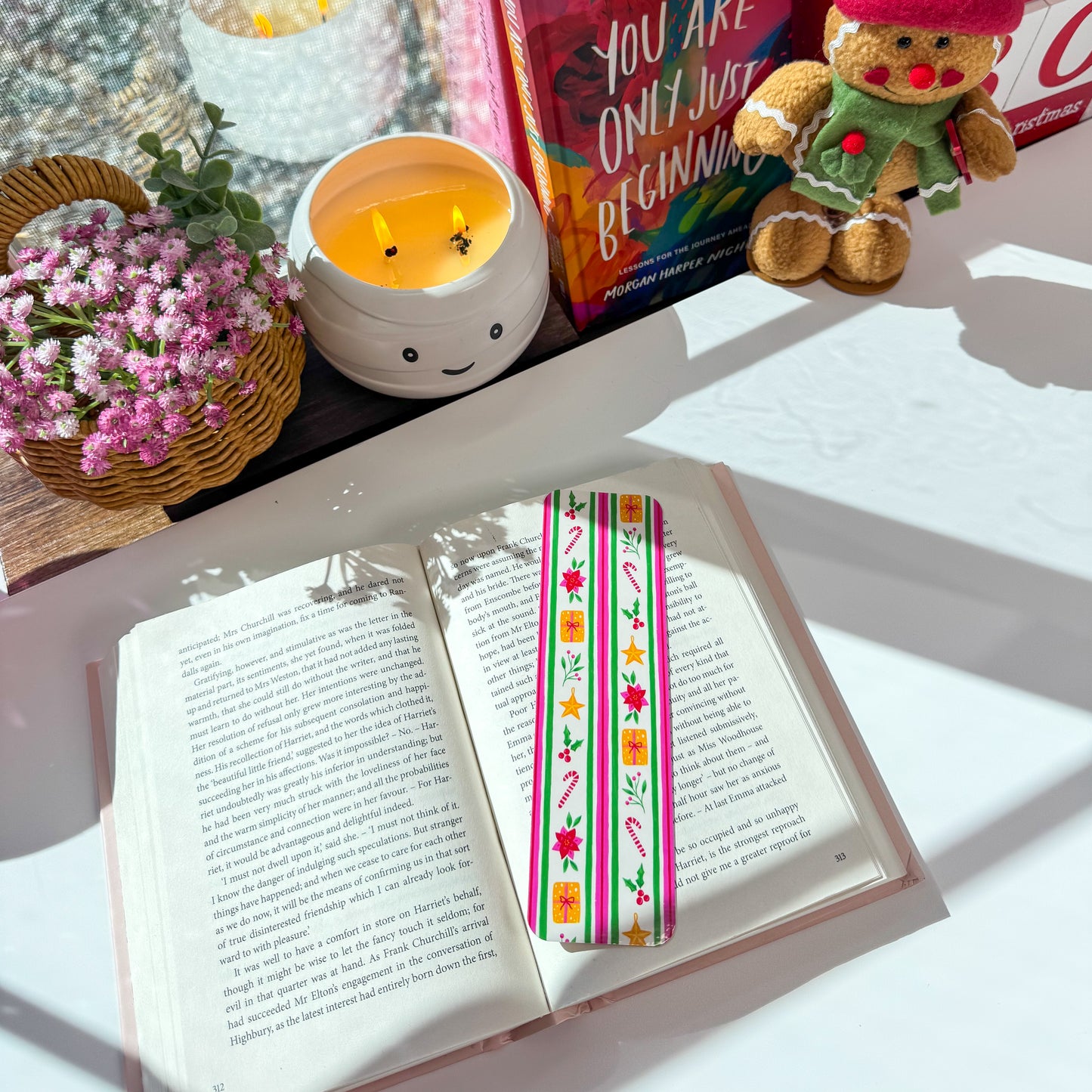 Christmas Stripes Bookmark