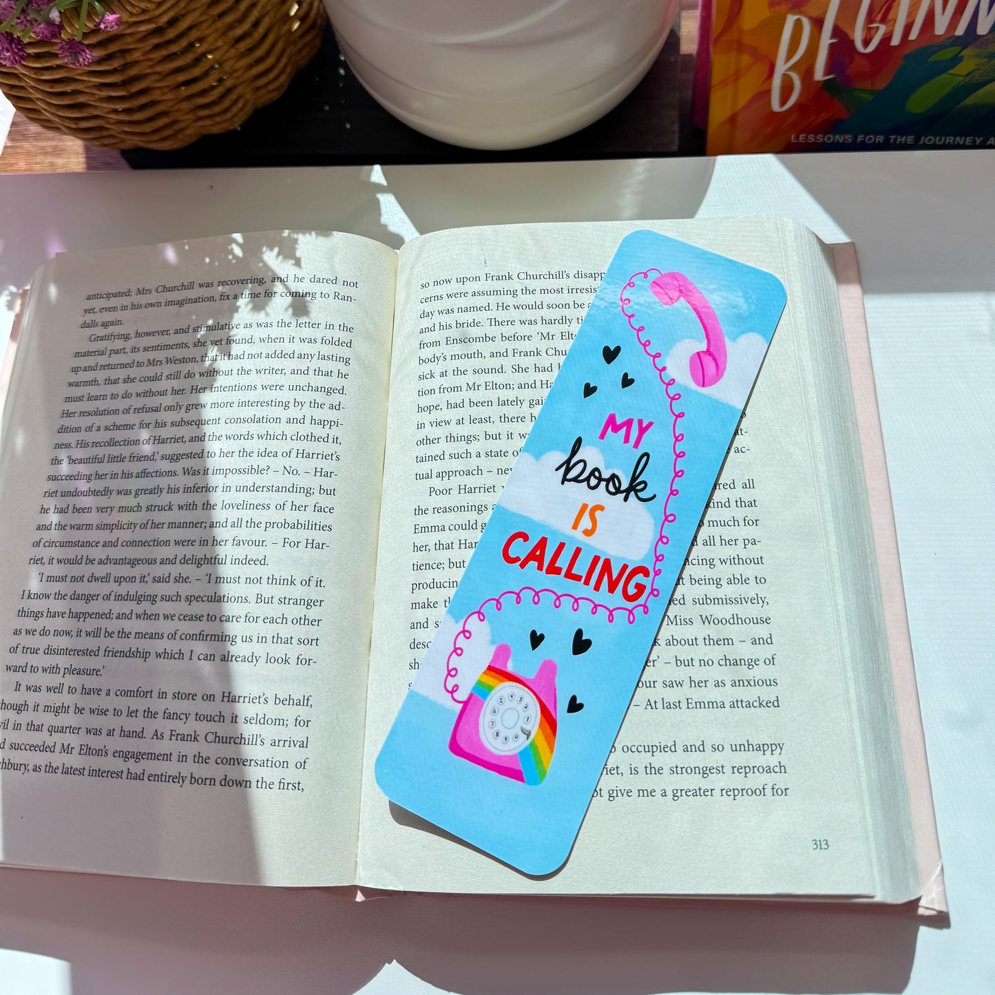 My Book Is Calling Bookmark