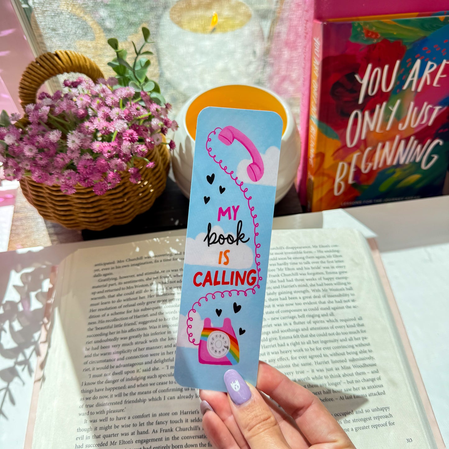 My Book Is Calling Bookmark