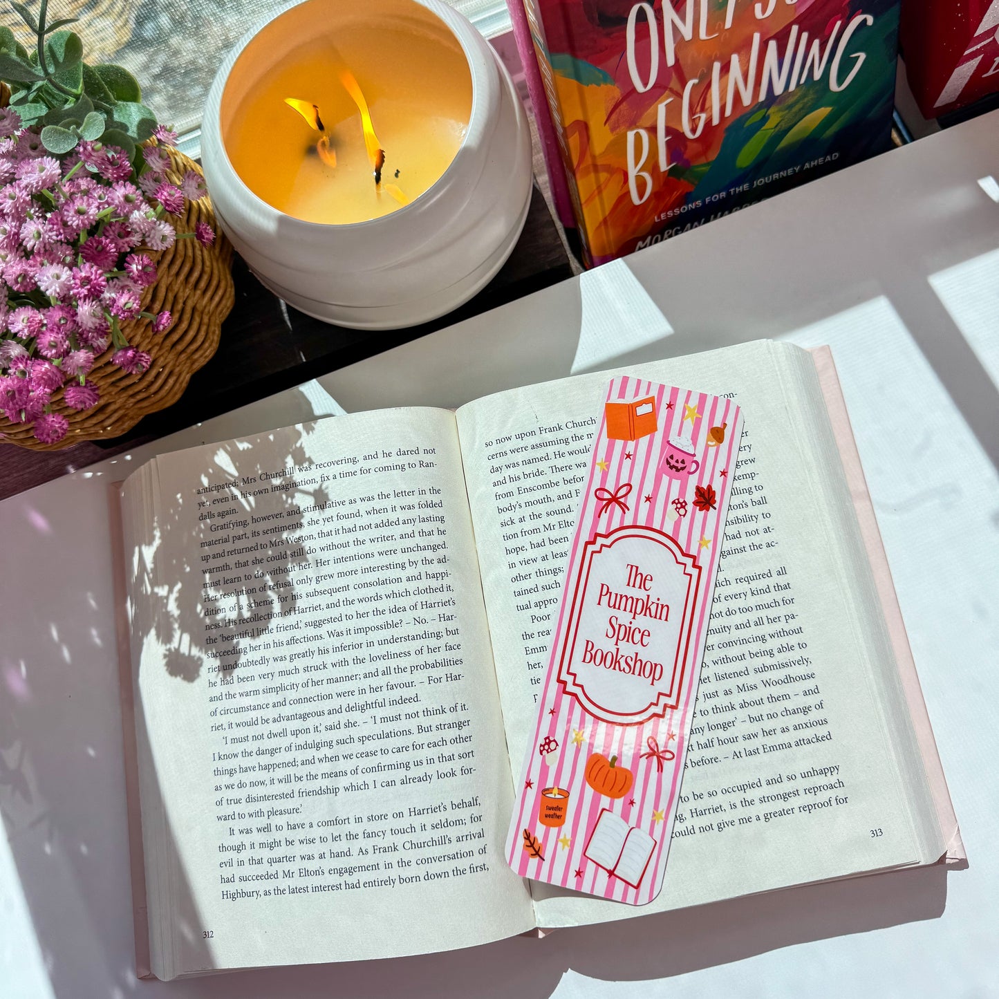 Pumpkin Spice Bookshop Bookmark