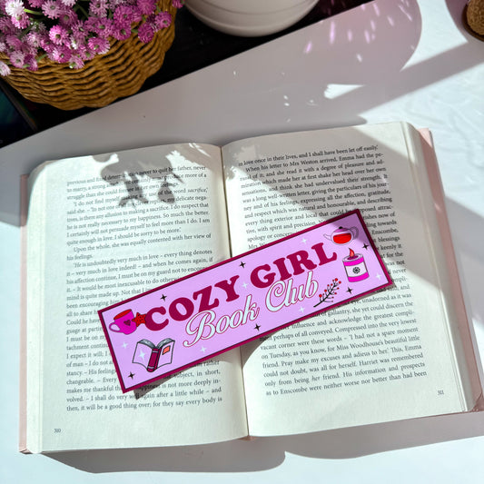 Cozy Girl Book Club Bookmark